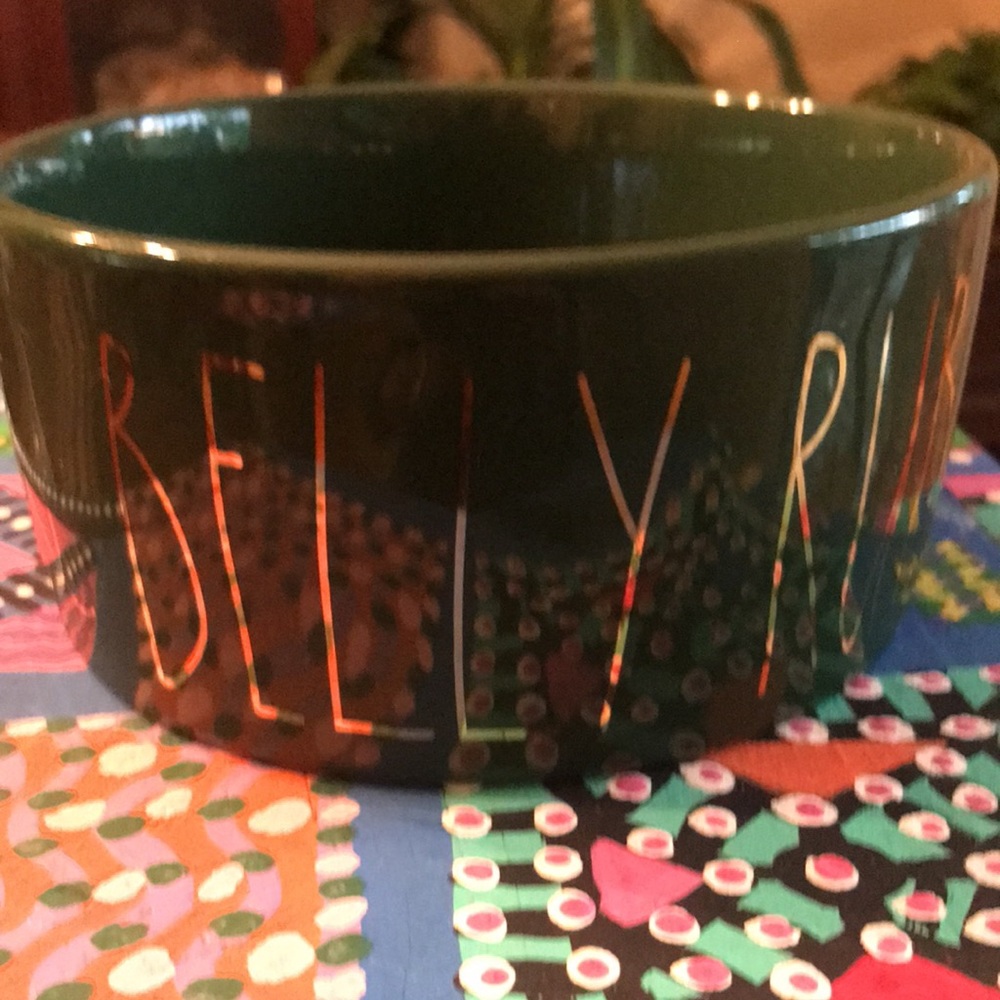 Rae Dunn Dog Bowl- new- & Belly Rub - Picture 1 of 8